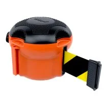 Skipper XS houder met 9 meter geel/zwart afrolbaar afzetlint