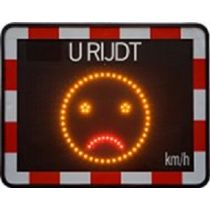 Snelheidsdisplay Smiley, model netstroom 230 volt