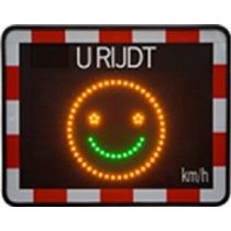 Snelheidsdisplay Smiley. model zonne-energie