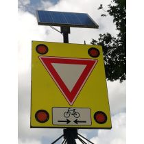 Solar LED attentiebord B06 met onderbord OB503OB02