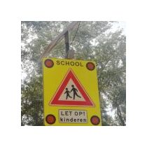 Solar LED attentiebord J21 SCHOOL