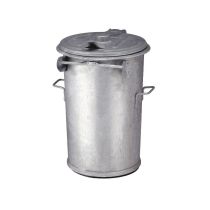 Staalverzinkte afvalbak, inhoud 110 liter