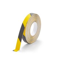Standaard Safety Grip antisliptape, kleur geel/zwart, 25 mm x 18.3 meter (rol)