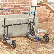 Stepstalling voor 6 steps, plaats voor 6 steps naast elkaar, steps staan op 1 niveau