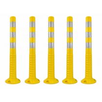 T-FLEX flexibele kunststof afzetpaal, hoogte 75 cm, kleur geel (RAL1023)