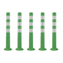 T-FLEX flexibele kunststof afzetpaal, hoogte 75 cm, kleur groen (RAL 6024)