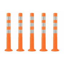 T-FLEX flexibele kunststof afzetpaal, hoogte 75 cm, kleur oranje (RAL 2009)