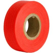 Textiel lint hoge zichtbaarheid 100 meter x 5 cm, fluor oranje