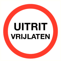 Uitrit vrijlaten