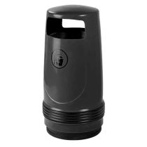 UV-bestendige afvalbak Merlin 90 liter, kleur zwart