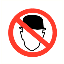 Verbod hoed / helm te dragen