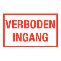 Verboden ingang