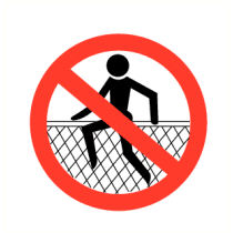 Verboden over het net te springen