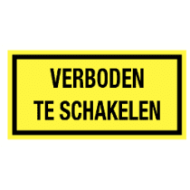 Verboden te schakelen