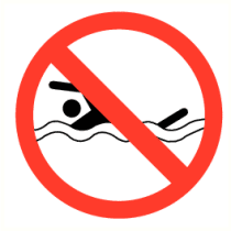 Verboden te zwemmen