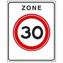 Verkeersbord A01(30)zb