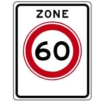 Verkeersbord A01(60)zb