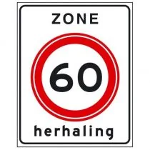 Verkeersbord A01(60)zbh