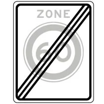 Verkeersbord A02(60)ze