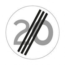 Verkeersbord A02 - Einde maximumsnelheid 10 km