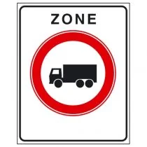 Verkeersbord C07zb, Gesloten voor vrachtauto;s, begin zone