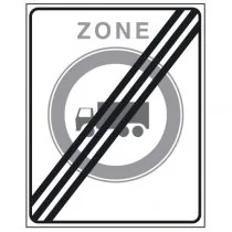 Verkeersbord C07ze, Gesloten voor vrachtauto;s;einde zone