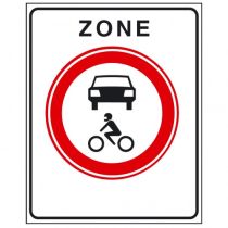 Verkeersbord C12zb, Gesloten voor alle motorvoertuigen; begin zone