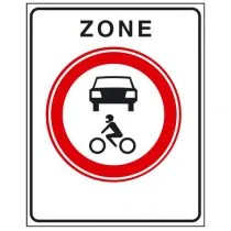 Verkeersbord C12zb, Gesloten voor alle motorvoertuigen; begin zone