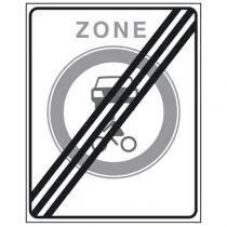 Verkeersbord C12ze, Gesloten voor alle motorvoertuigen; einde zone