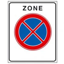 Verkeersbord E02zb, Verbod stil te staan, begin zone