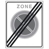 Verkeersbord E02ze, Einde zone verbod stil te staan