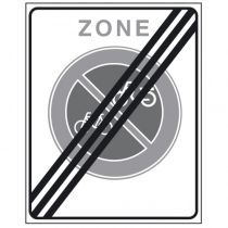Verkeersbord E03ze, Einde zone verbod fietsen en bromfietsen te plaatsen