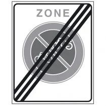 Verkeersbord E03ze, Einde zone verbod fietsen en bromfietsen te plaatsen