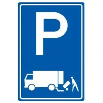 Verkeersbord E07 met wit vlak aan onderzijde