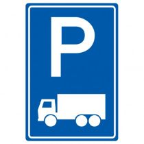Verkeersbord E08b, Parkeergelegenheid alleen bestemd voor vrachtauto's