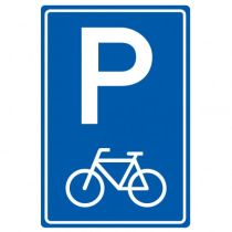Verkeersbord E08f. Parkeergelegenheid alleen bestemd voor fietsen