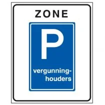 Verkeersbord E09zb, Parkeergelegenheid alleen bestemd voor vergunninghouders, begin zone