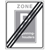 Verkeersbord E09ze, Parkeergelegenheid alleen bestemd voor vergunninghouders, einde zone