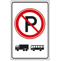 Verkeersbord E201, Parkeerverbod voor vrachtwagens en autobussen