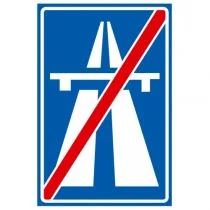 Verkeersbord G02, Einde autosnelweg