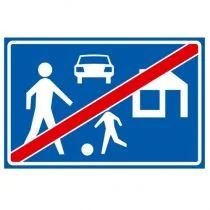 Verkeersbord G06, Einde woonerf