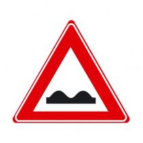 Verkeersbord J01 - Waarschuwing slecht wegdek