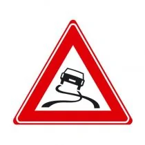 Verkeersbord J20 - Waarschuwing slipgevaar