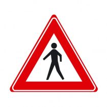 Verkeersbord J23 - Waarschuwing voetgangers