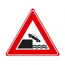Verkeersbord J26 - Waarschuwing kade of rivieroever