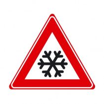 Verkeersbord J36 - Waarschuwing ijzel of sneeuw