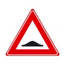 Verkeersbord J38 - Waarschuwing verkeersdrempel