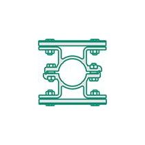 Verkeersbordbeugel nr. 2, rug-aan-rug