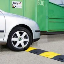 Verkeersdrempel 5 cm hoog eindstuk zwart
