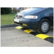 Verkeersdrempel 7,5 cm hoog eindstuk geel